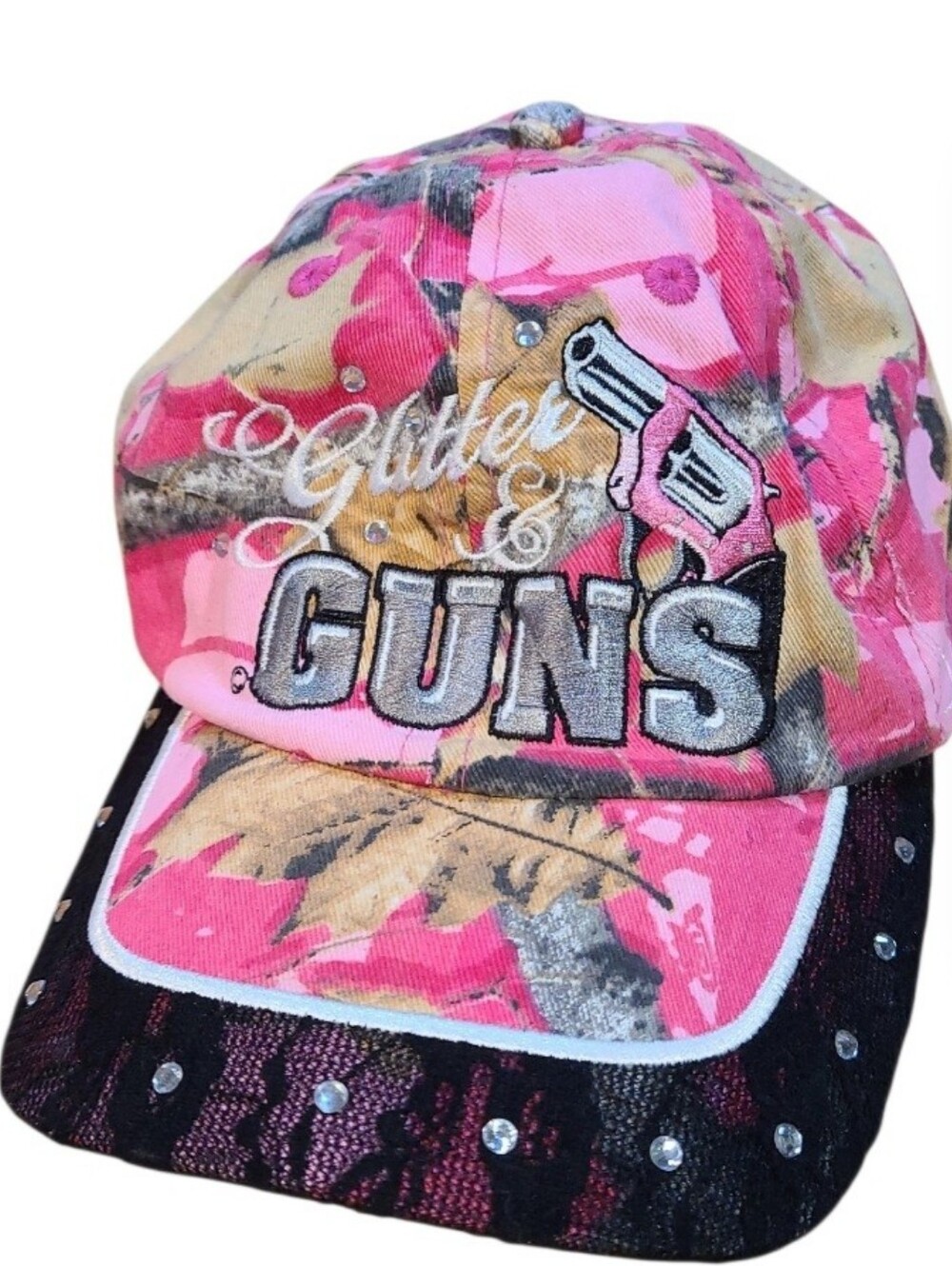 Glitter & Guns Camouflage Baseball HAT